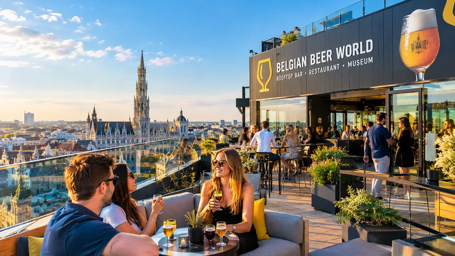 Belgian Beer World: Rooftop Bar, Restaurant & Museum